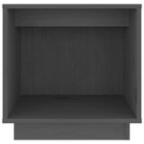 Vidaxl nachtkastje 40x30x40 cm massief grenenhout grijs