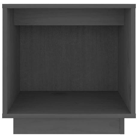 Vidaxl nachtkastje 40x30x40 cm massief grenenhout grijs