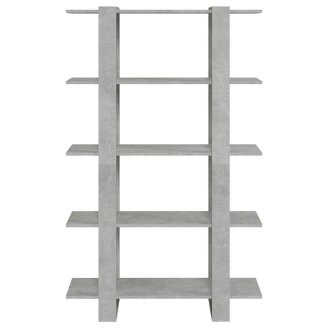 Vidaxl boekenkast kamerscherm 100x30x160 cm betongrijs