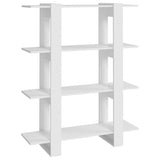 Vidaxl boekenkast kamerscherm 100x30x123,5 cm wit