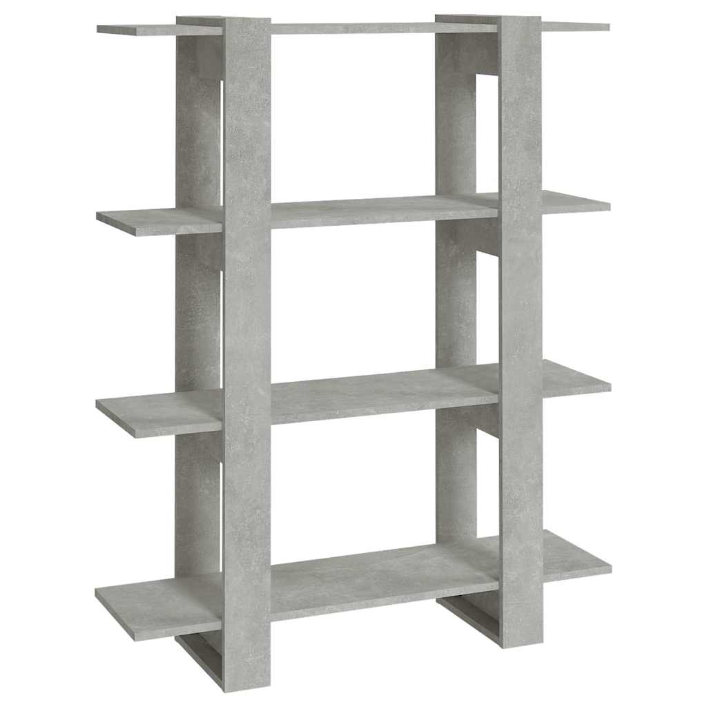 Vidaxl boekenkast kamerscherm 100x30x123,5 cm betongrijs