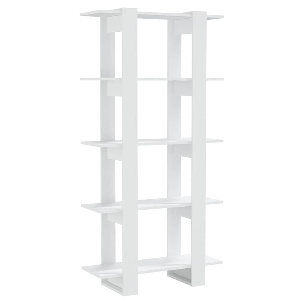 Vidaxl boekenkast kamerscherm 80x30x160 cm bewerkt hout wit