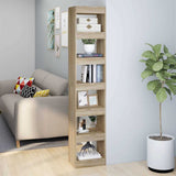 Vidaxl boekenkast kamerscherm 40x30x198 cm sonoma eikenkleurig
