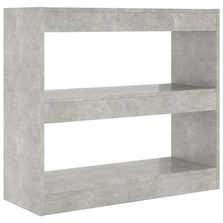 Vidaxl boekenkast kamerscherm 80x30x72 cm betongrijs