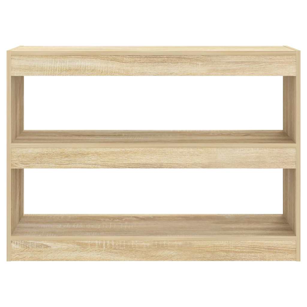 Vidaxl boekenkast kamerscherm 100x30x72 cm sonoma eikenkleurig