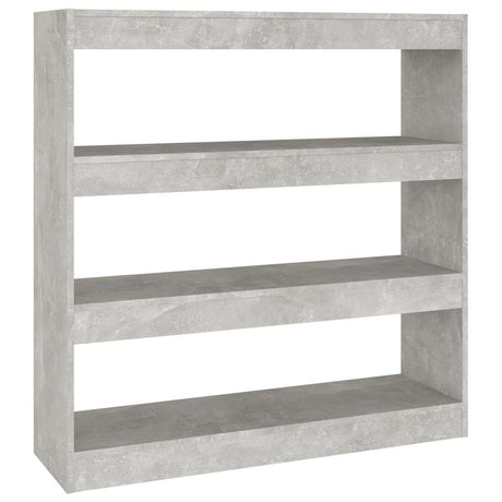 Vidaxl boekenkast kamerscherm 100x30x103 cm betongrijs