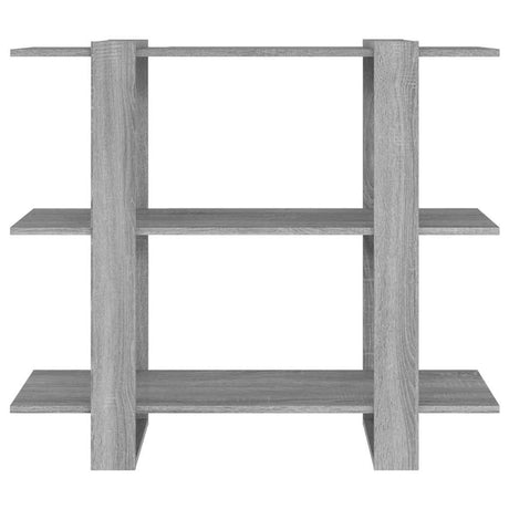Vidaxl boekenkast kamerscherm 100x30x87 cm grijs sonoma eikenkleurig