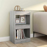Vidaxl boekenkast kamerscherm 40x30x72 cm grijs sonoma eikenkleurig