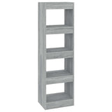 Vidaxl boekenkast kamerscherm 40x30x135 cm grijs sonoma eikenkleurig
