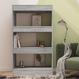Vidaxl boekenkast kamerscherm 60x30x103 cm spaanplaat grijs sonoma