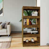 Vidaxl boekenkast kamerscherm 60x30x135 cm bewerkt hout gerookt eiken