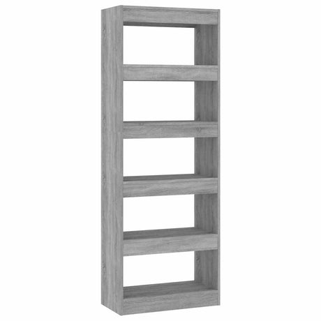 Vidaxl boekenkast kamerscherm 60x30x166 cm bewerkt hout grijs sonoma