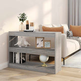 Vidaxl boekenkast kamerscherm 100x30x72 cm grijs sonoma eikenkleurig