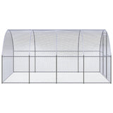Vidaxl Chicken Run 3x4x2 m verzinkter Stahl