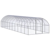 Vidaxl Chicken Run 3x10x2 m verzinkter Stahl