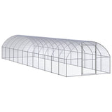 Vidaxl Chicken Run 3x12x2 m verzinkter Stahl