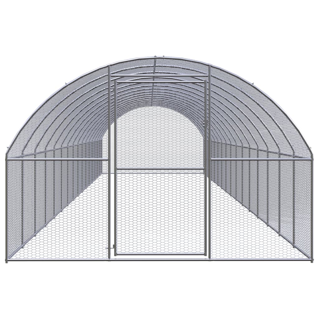 VidaXL Hühnerstall 3x16x2 m aus verzinktem Stahl