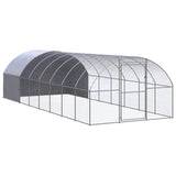 Vidaxl Chicken Run 3x8x2 m verzinkter Stahl