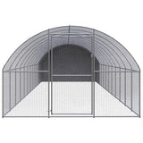 Vidaxl Chicken Run 3x12x2 m verzinkter Stahl