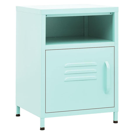 Vidaxl nachtkastjes 2 st 35x35x51 cm staal mintkleurig