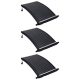 Vidaxl Schwimmbad Heizung Solar 3 ST gebogen 110 x 65 cm