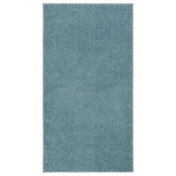 Vidaxl Teppich Kortpolig 80x150 cm blau