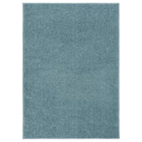 Vidaxl Teppich Kortpolig 140x200 cm blau