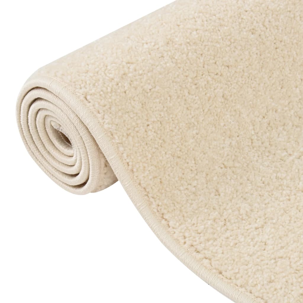 Vidaxl Teppich Kortpolig 240x340 cm creme -geläutet