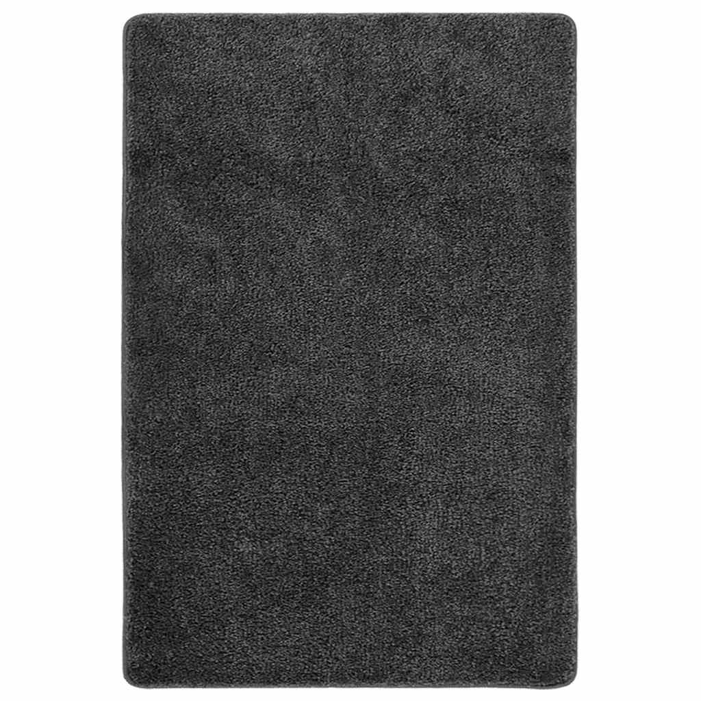Vidaxl Teppich Shaggy Anti-Rutsch 140x200 cm dunkelgrau