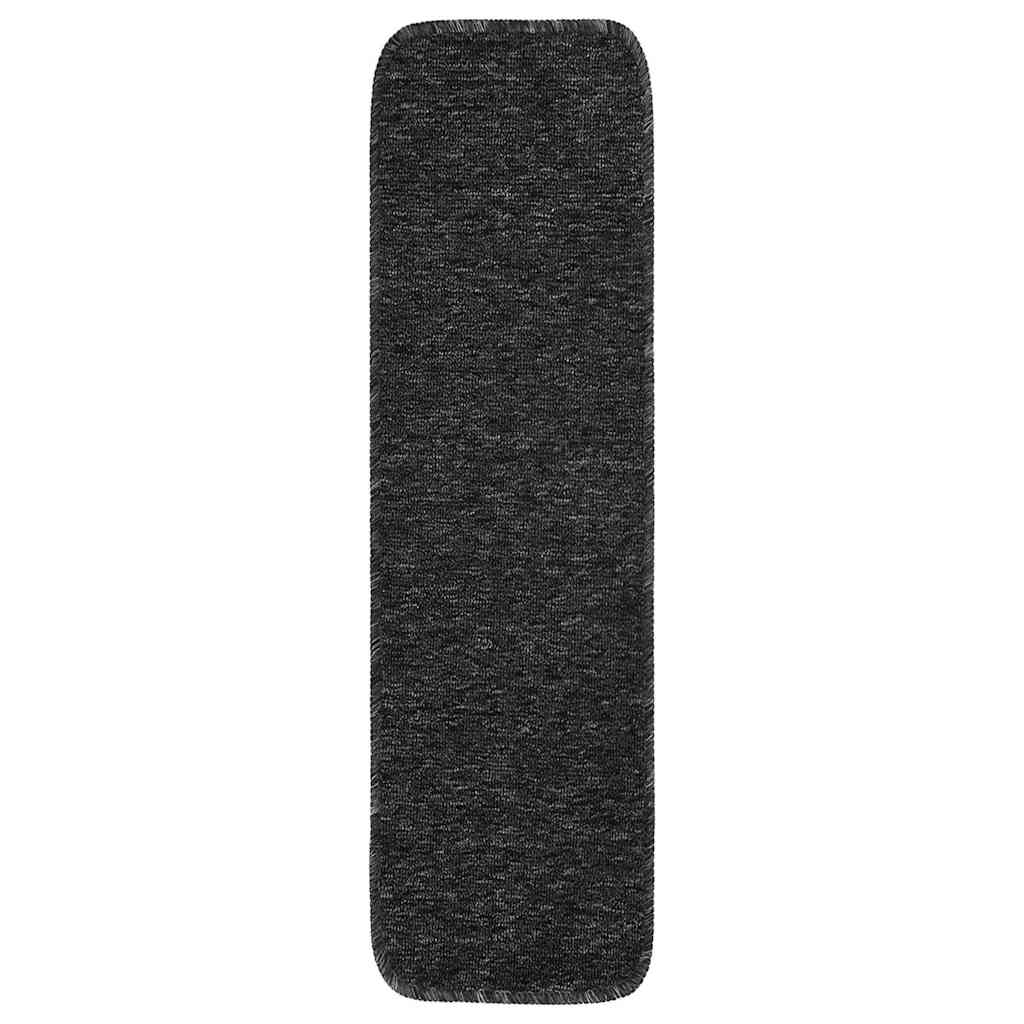 Vidaxl-Treppenmatten 15 St. Anti-Rutsch-Rechteck-Rechteck 75x20 cm Anthrazitfarbe