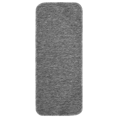 Vidaxl-Treppenmatten 15 St. Anti-Rutsch rechteckig 60x25 cm Grau