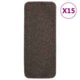Vidaxl-Treppenmatten 15 St. Anti-Rutsch rechteckig 60x25 cm Braun