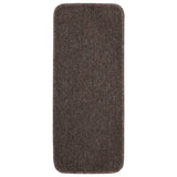 Vidaxl-Treppenmatten 15 St. Anti-Rutsch rechteckig 60x25 cm Braun