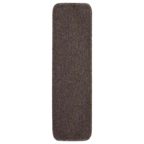 VIDAXL-Treppenmatten 15 St. Anti-Rutsch rechteckig 75 x 20 cm Braun