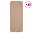Vidaxl-Treppenmatten 15 St. Anti-Rutsch rechteckig 60x25 cm Beige