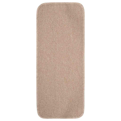 Vidaxl-Treppenmatten 15 St. Anti-Rutsch rechteckig 60x25 cm Beige