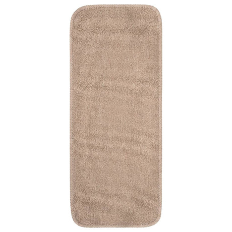 Vidaxl-Treppenmatten 15 St. Anti-Rutsch rechteckig 60x25 cm Beige