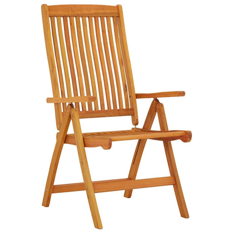 Vidaxl opklapbare stoelen, 2 stuks, massief eucalyptushout