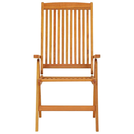 Vidaxl opklapbare stoelen, 2 stuks, massief eucalyptushout