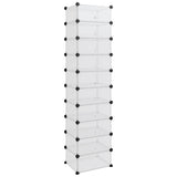 VIDAXL -Schuhregal 44x32x174 cm Polypropen transparent