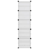 VIDAXL -Schuhregal 44x31.5x153.5 cm Polypropen transparent