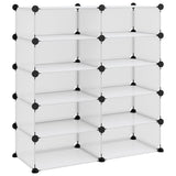VIDAXL -Schuhregal 84x32x88.5 cm Polypropen transparent
