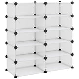 VIDAXL -Schuhregal 84x32x88.5 cm Polypropen transparent