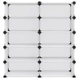 VIDAXL -Schuhregal 84x32x88.5 cm Polypropen transparent