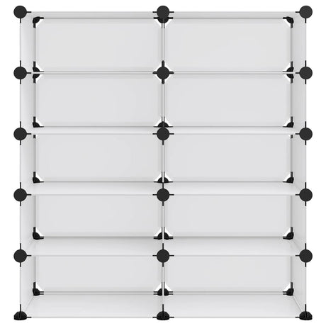 VIDAXL -Schuhregal 84x32x88.5 cm Polypropen transparent