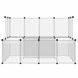 Vidaxl Animal Loft Small 143x107x93 cm Polypropen und Stahl transparent