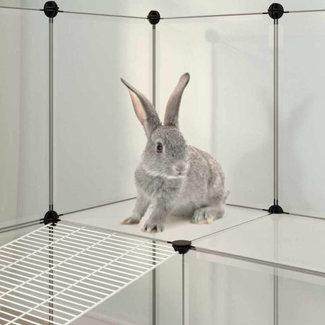 Vidaxl Animal Loft Small 143x107x93 cm Polypropen und Stahl transparent
