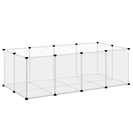 Vidaxl Animal Loft klein 144x74x46.5 cm Polypropen und Stahl transparent