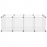 Vidaxl Animal Loft klein 144x74x46.5 cm Polypropen und Stahl transparent