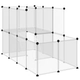Vidaxl Animal Loft Small 142x74x93 cm Polypropen und Stahl transparent